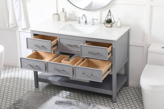 Home Living 48" Single Bathroom Vanity, Gray