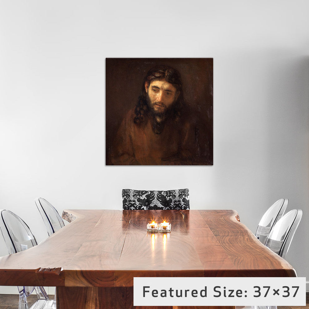 "Head Of Christ" Wrapped Canvas Art Print, 26x26x1.5