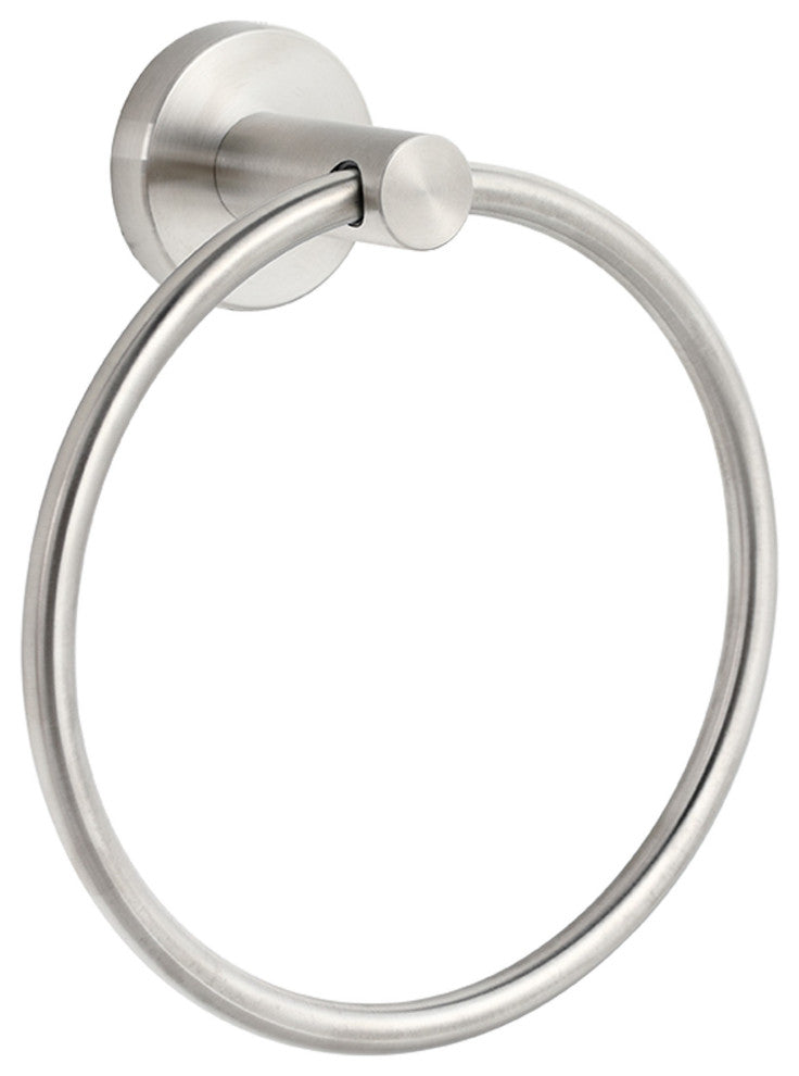 Elizabeth Wall Mounted Towel Ring in Satin Nickel
