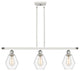 Innovations 516-3I-WPC-G652-6 3-Light Island Light, White, Polished Chrome