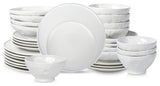 Stone by Mercer Project NENDO Stoneware 32 Piece Dinnerware Set, White