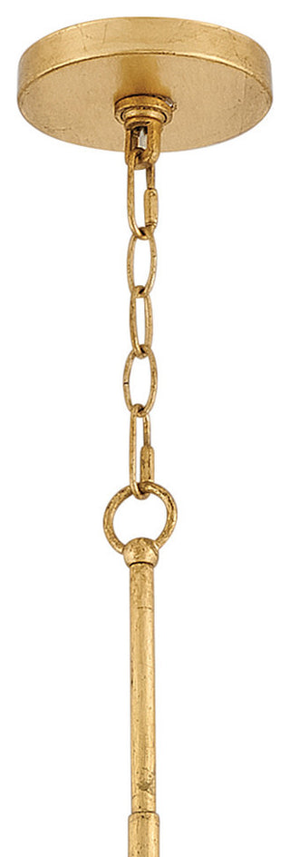 Hinkley Leona Medium Eight Light Linear, Distressed Brass