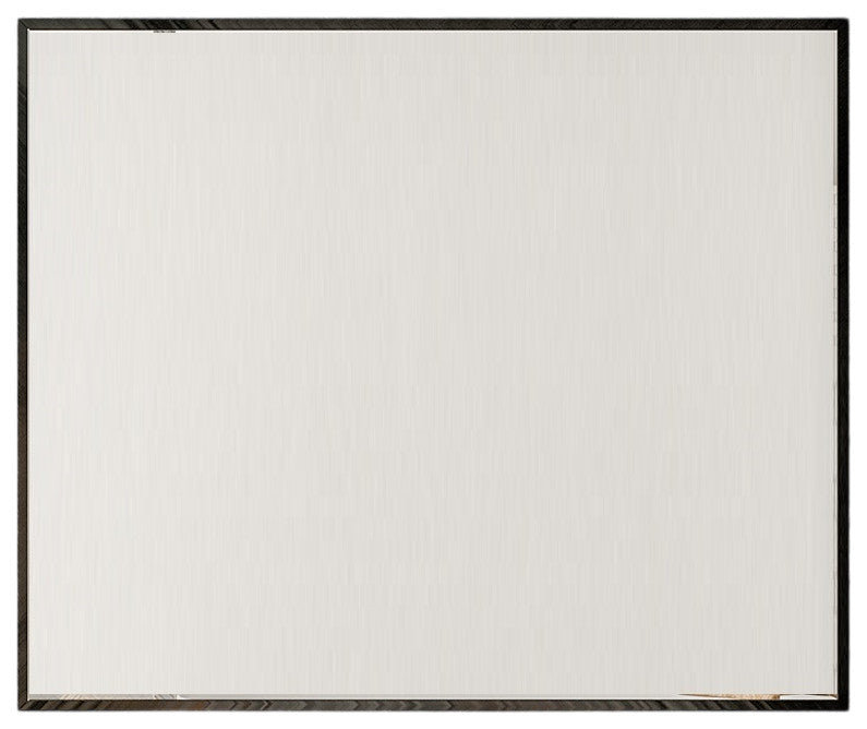 Eviva Black 36" x 30" Rectangular Black Metal Framed Mirror