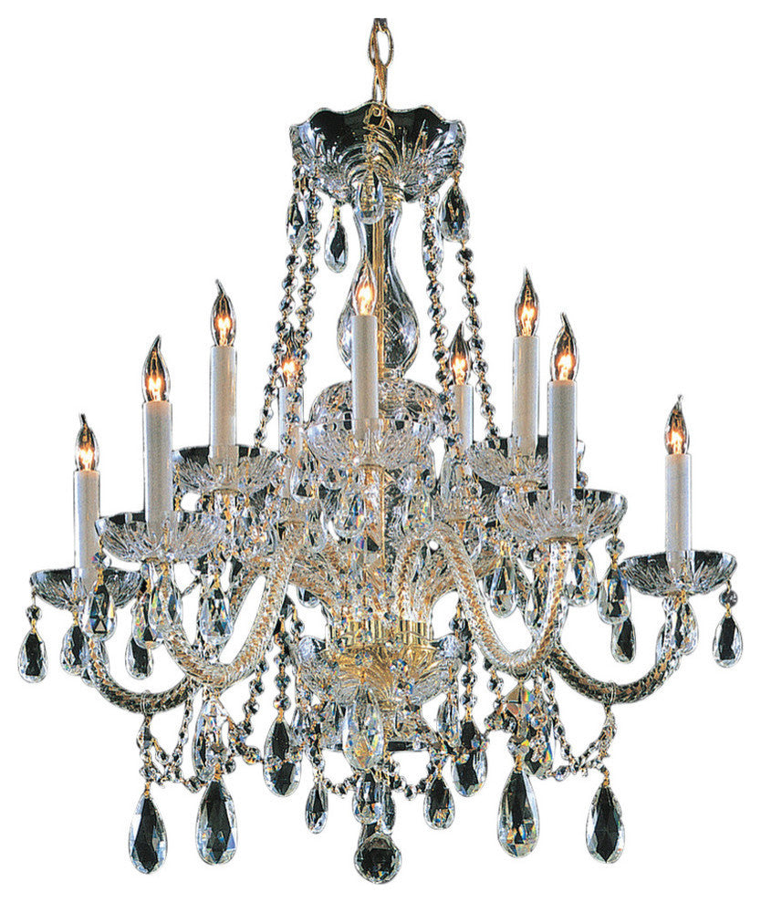 Crystorama Traditional Crystal 10-Light Chandelier