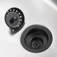 Luxier KS01 3.5" Drop-In Kitchen/Bar Sink Basket Strainer, Matte Black