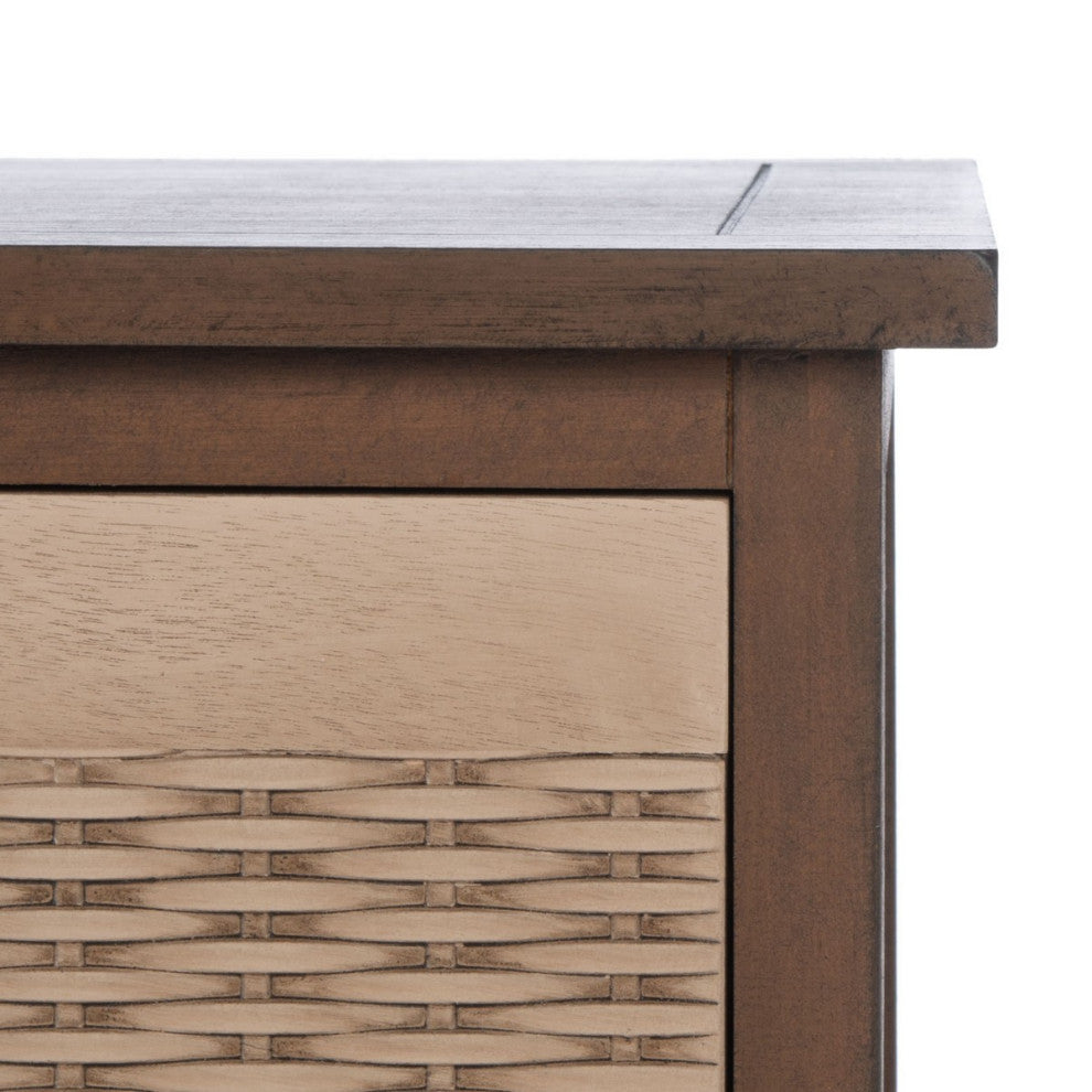 Safavieh Landers 3 Drawer Storage Bench, Brown