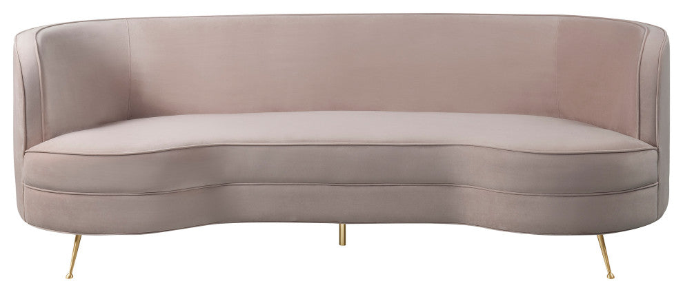 Flare Blush Velvet Sofa