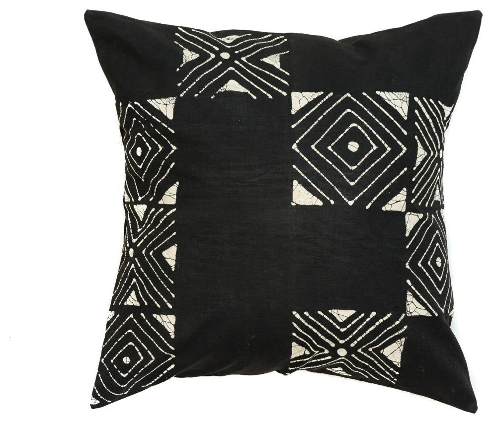 Matika Black Grid Pillow