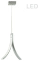 14W LED Pendant, Matte White Finish