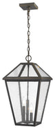 Zlite 579CHXL-ORB 3-Light Outdoor Chain Mount Ceiling Fixture, Seedy
