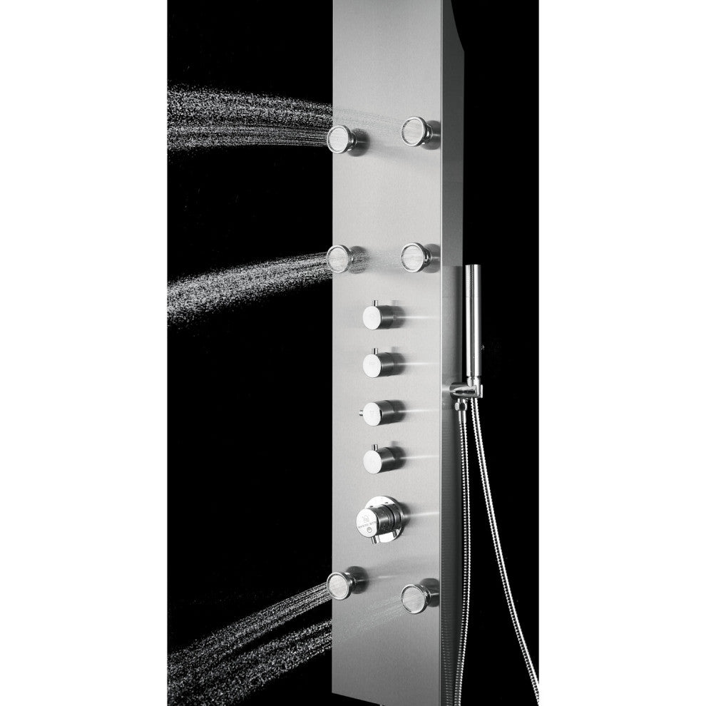 Blue Ocean 62"? Stainless Steel SPS88991 Thermostatic Shower Panel
