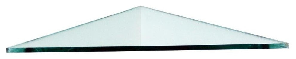 Tempered Glass Shelf Triangle Corner, Stainless Steel Brackets