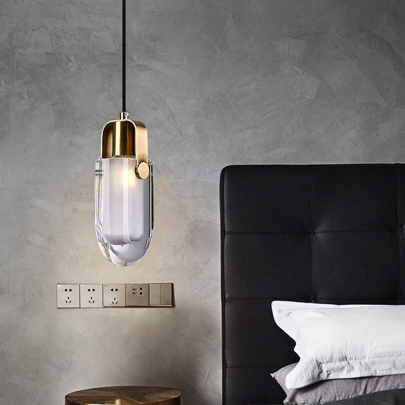 MIRODEMIÂ® Toirano | Postmodern Crystal LED Chandelier For Bedroom, Warm Light