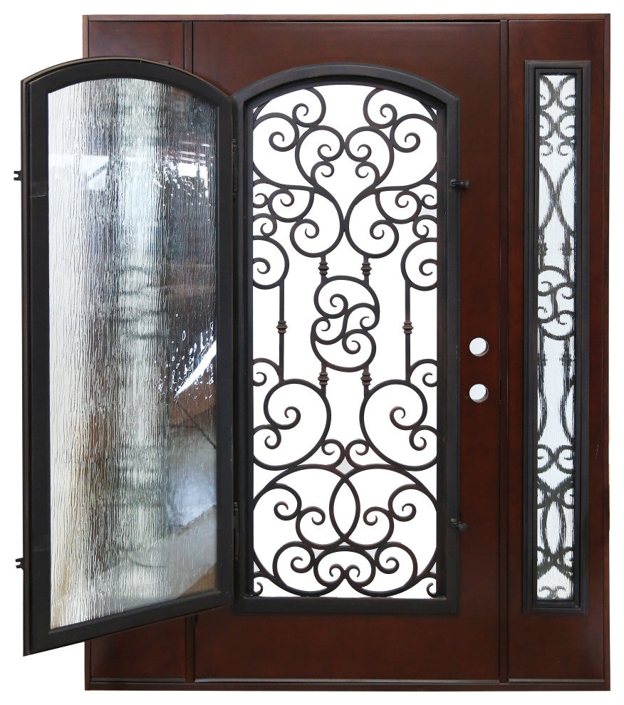 Forever Doors, Exterior Front Entry Composite Door FRR02TP, 60"x80", Right H