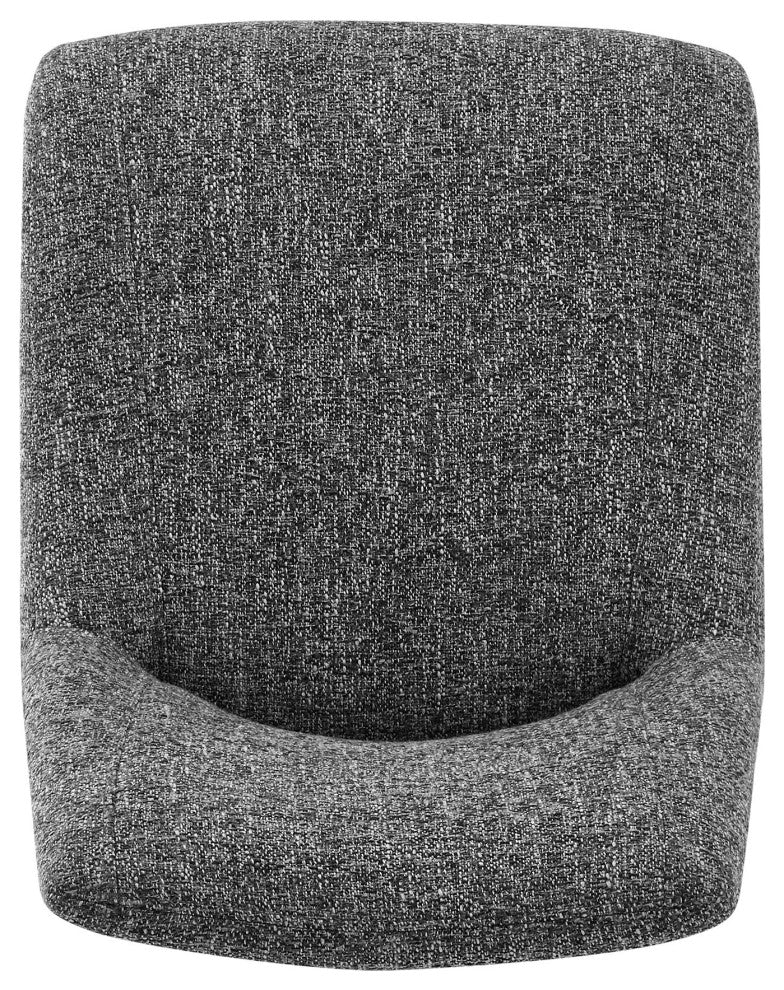 Viona Fabric Swivel Dining Side Chair, Set of 2, Blazer Dark Gray