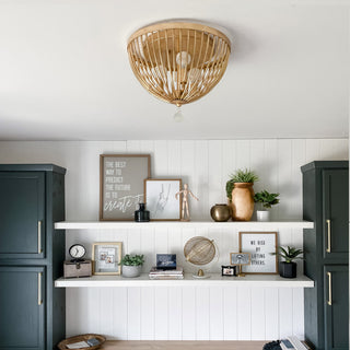 Crystorama Lighting Group DUV-620 Duval 3 Light 14"W Flush Mount - Forged