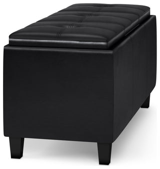 Avalon Tray Storage Ottoman with Lift Up Lids