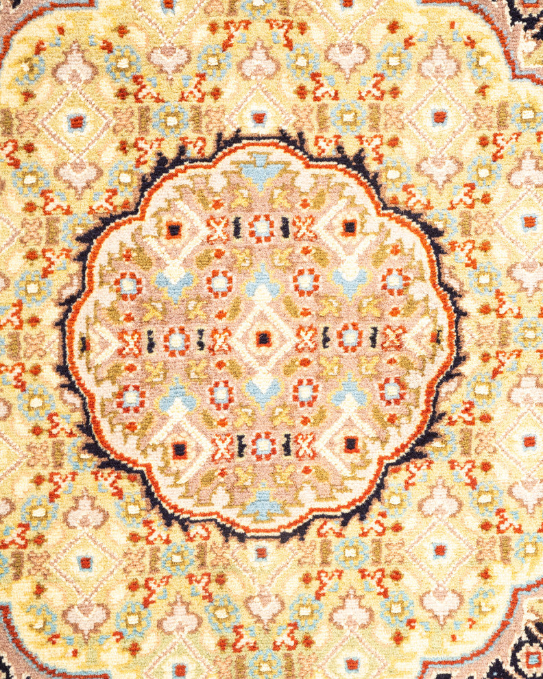 Mogul, One-of-a-Kind Hand-Knotted Area Rug Orange, 8'1"x8'1"