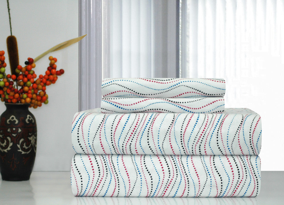 Pointehaven 170 Flannel Sheet Set, Metro, Twin