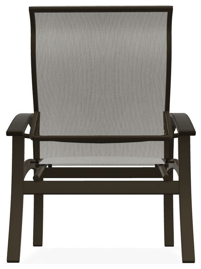 Belle Isle Sling Adjustable Outdoor Dining Chair, Augustine Oyster/Beachwood