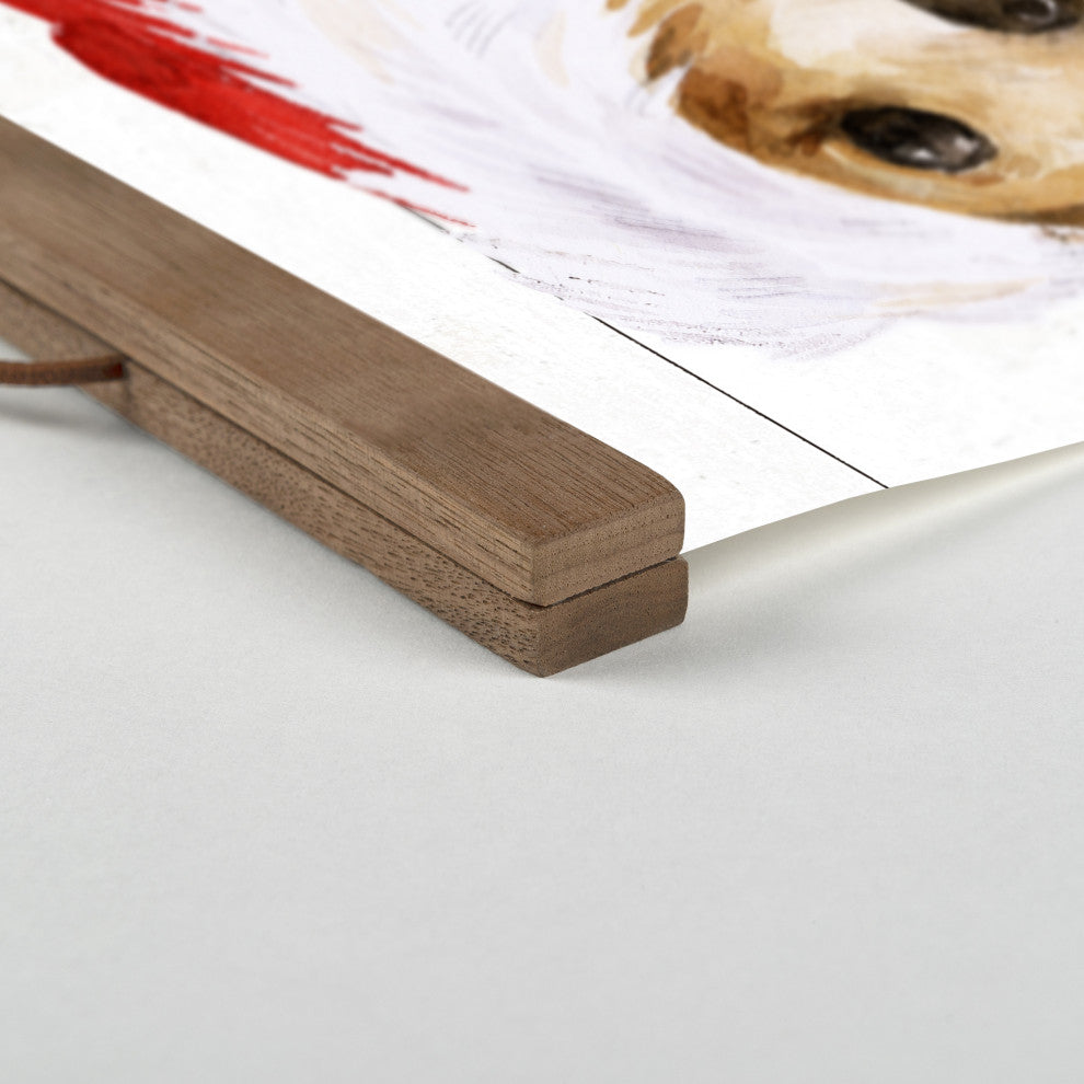 Please Bring Squeaky Stuff 12x18 Teak Hanging Canvas