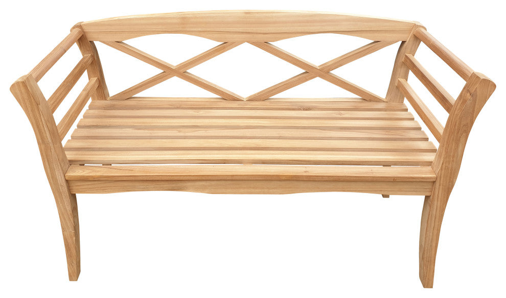 Teak Wood Montana Outdoor Patio Bench, 4'