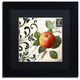 Color Bakery 'Les Fruits Jardin IV' Art, Black Frame, Black Matte, 11"x11"