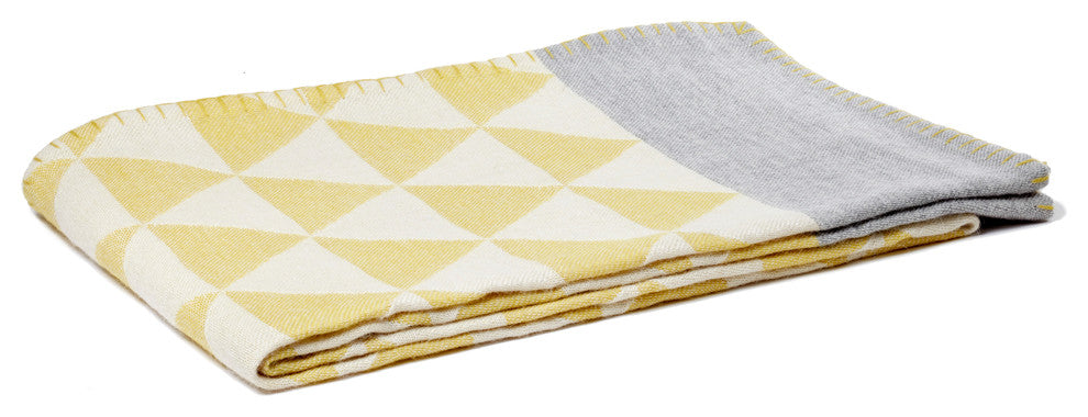 Stockholm Throw, Citrus/Grey