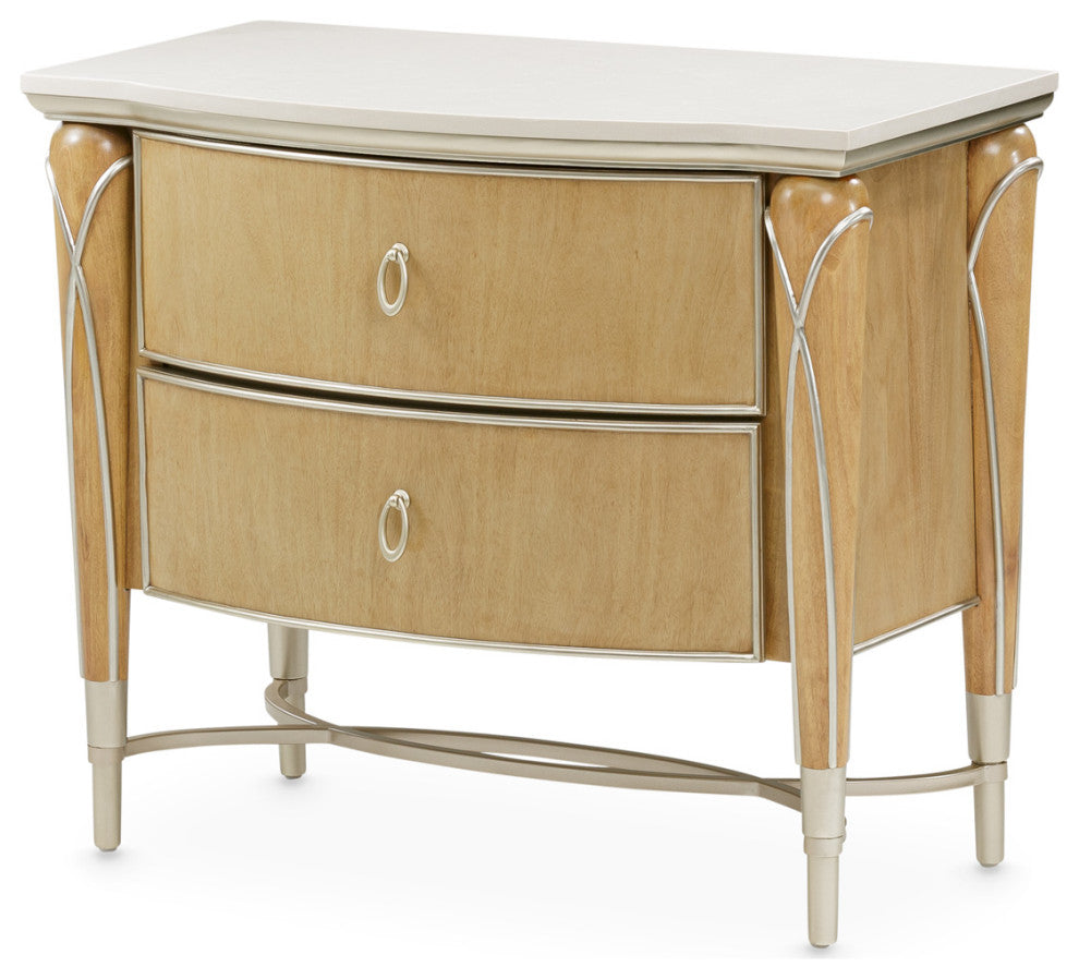 AICO Furniture Villa Cherie 6 Piece Queen Bedroom Set