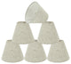 32039-6 Small Hardback Empire Chandelier Clip On Lamp Shade Off White 3"x6"x5"