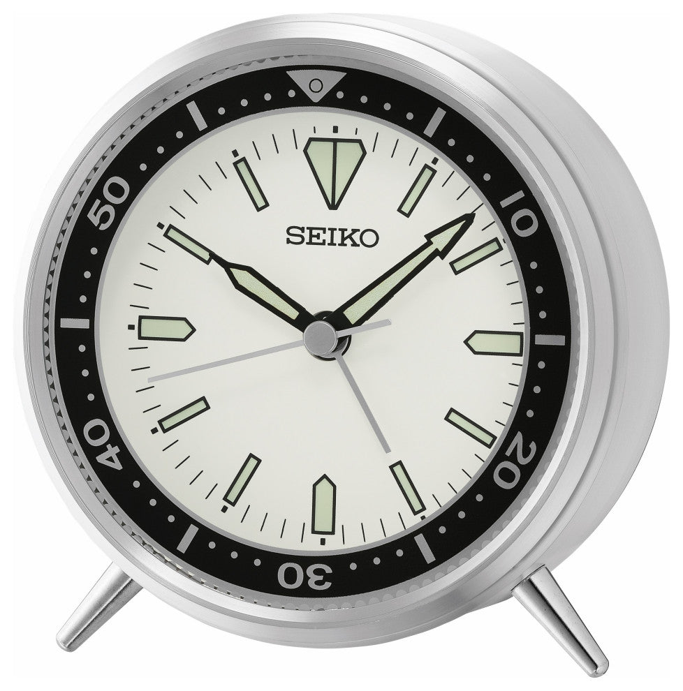 Seiko Mai T Clock, White
