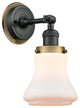INNOVATIONS LIGHTING 203BK-BPBB-HRBB-G191 Bellmont 1 Light Mixed Metals Sconce
