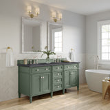 Brittany 72" Double Vanity, Smokey Celadon,  Charcoal Soapstone Top