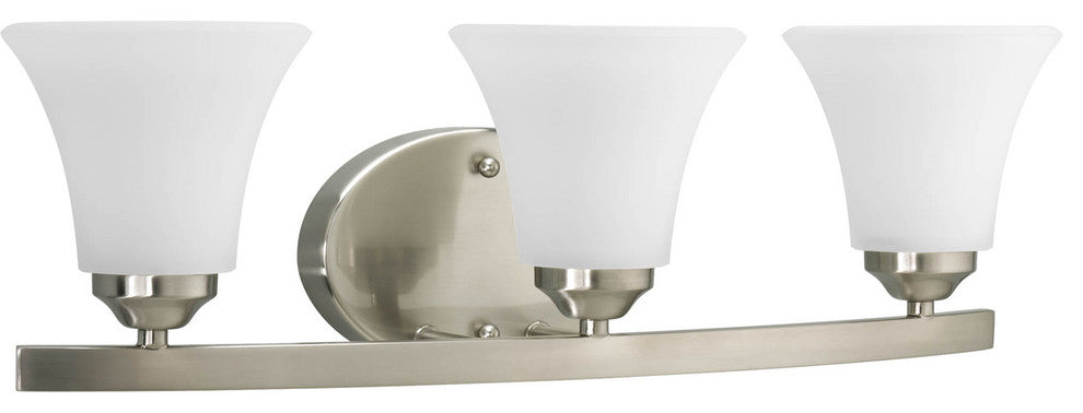 Adorn Collection 3-Light Bath Light, Brushed Nickel