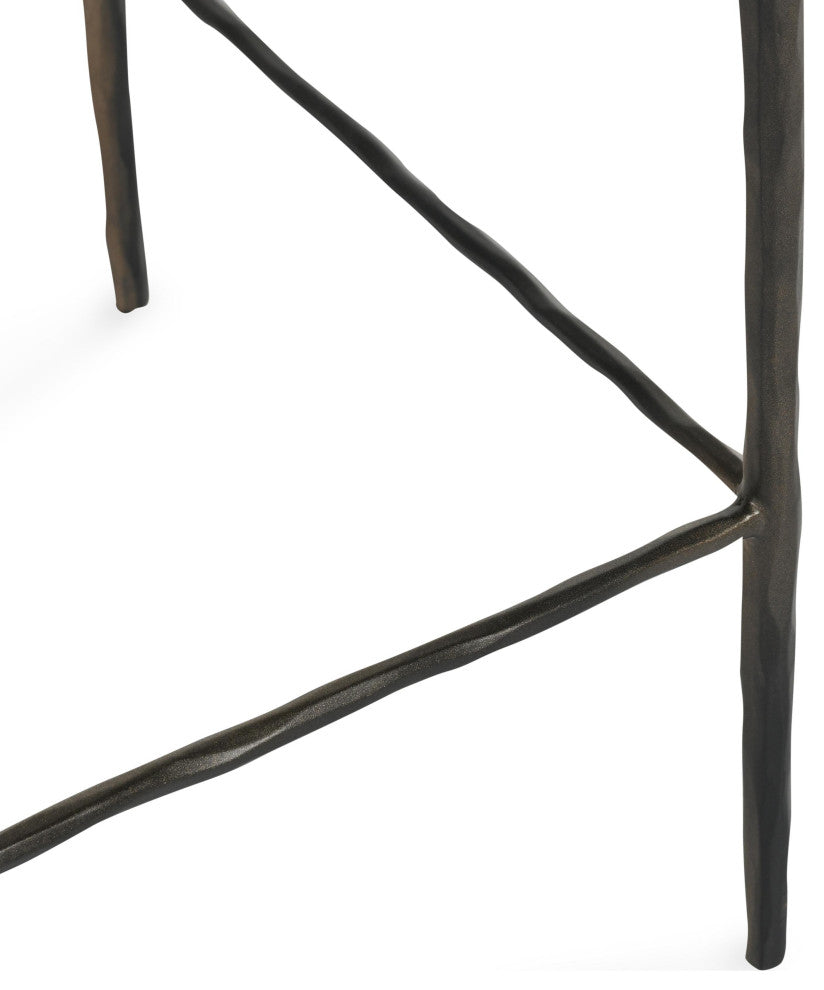 Bose 26" Top Grain Leather Counter Stool, Black