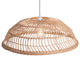 Pendant Ceiling Light Fixture, Steel Metal, Rattan, Natural, Lounge Cafe Lobby