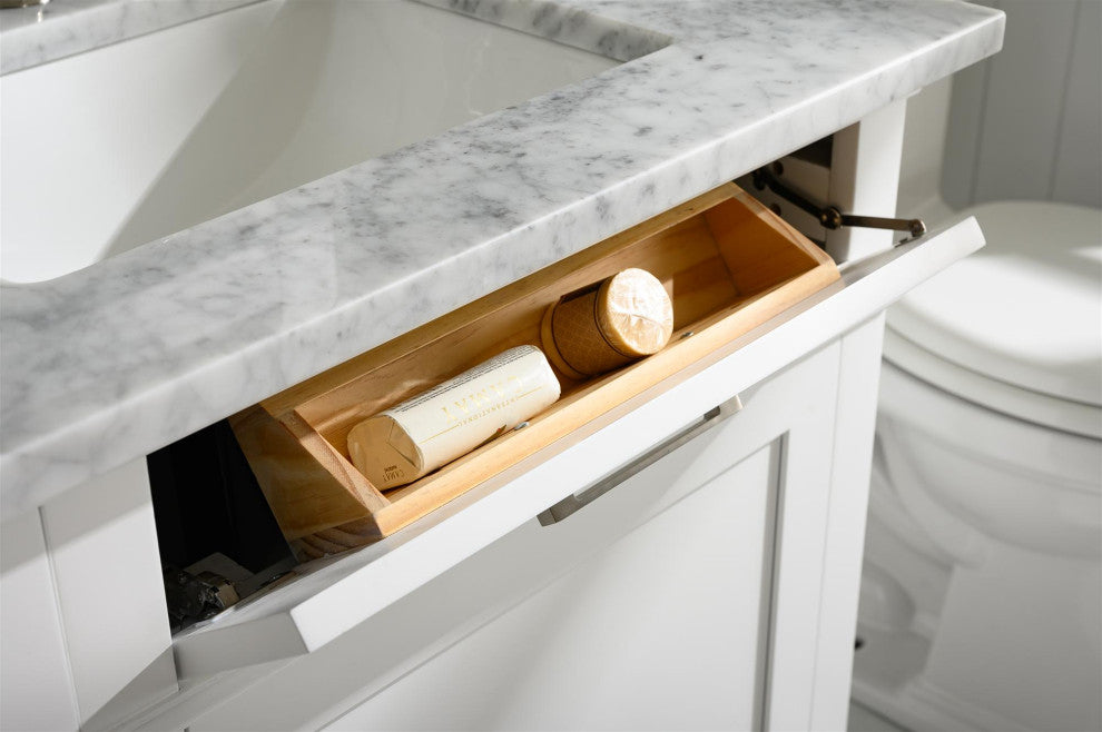 72" Double Single Sink Vanity Cabinet, White
