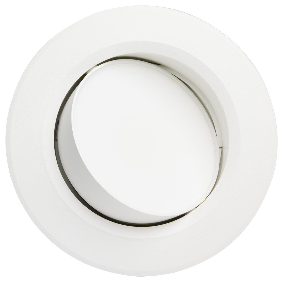 9 watt LED Direct Wire Downlight - Gimbaled - 6 inch - 2700K - 120 volt - Dimmab
