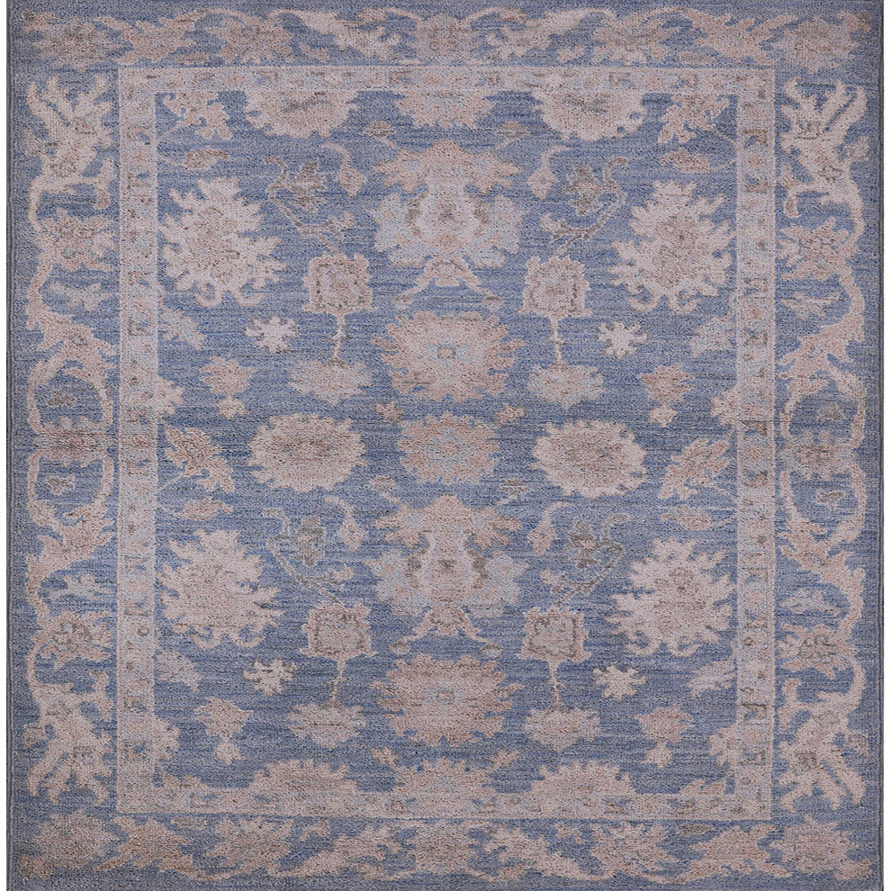 Ahgly Company Indoor Square Mid-Century Modern Area Rugs, 5' Square