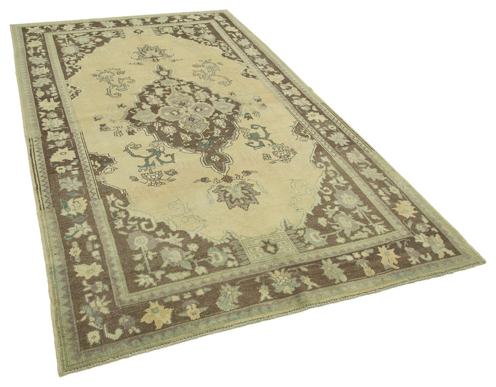 Rug N Carpet - Hand-knotted Anatolian 5' 1'' x 8' 9'' Vintage Wool Rug