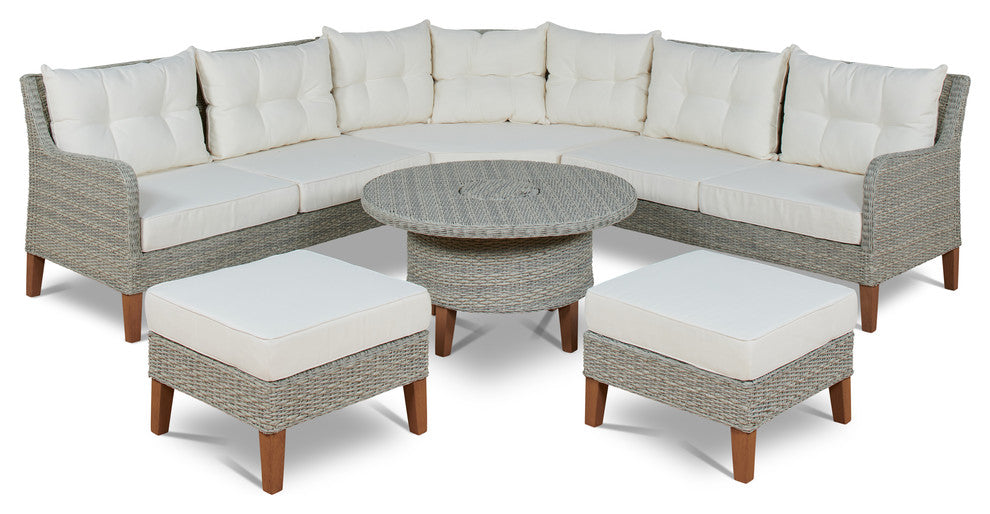 6-Piece Sectional Set With Ottoman