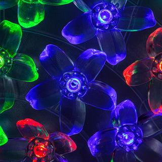 8"H Indoor/Outdoor Flashing Sphere Hanging Ornament with Multi-Colored LED Light