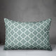 Blue Floral Pattern Throw Pillow