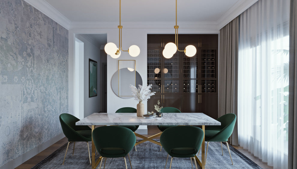 Metropolitan 27" LED Pendant, Satin Brass