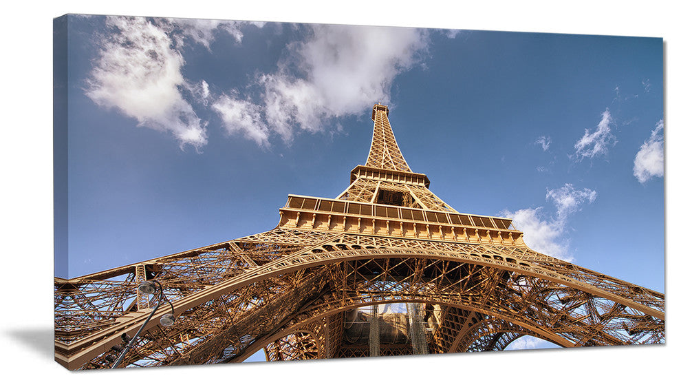 "Beautiful View of Paris Eiffel Tower Under Calm Sky" Wall Art, 40"x20"