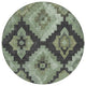 Machine Washable Indoor/Outdoor Chantille ACN1894 Aloe 8' x 8' Round Rug