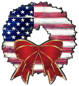 Patriotic Wreath Cupcake And Cake Toppers