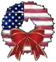 Patriotic Wreath Cupcake And Cake Toppers