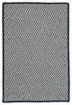 Outdoor Houndstooth Tweed OT59 Navy Indoor/Outdoor Area Rug, Rectangular 2'x8'