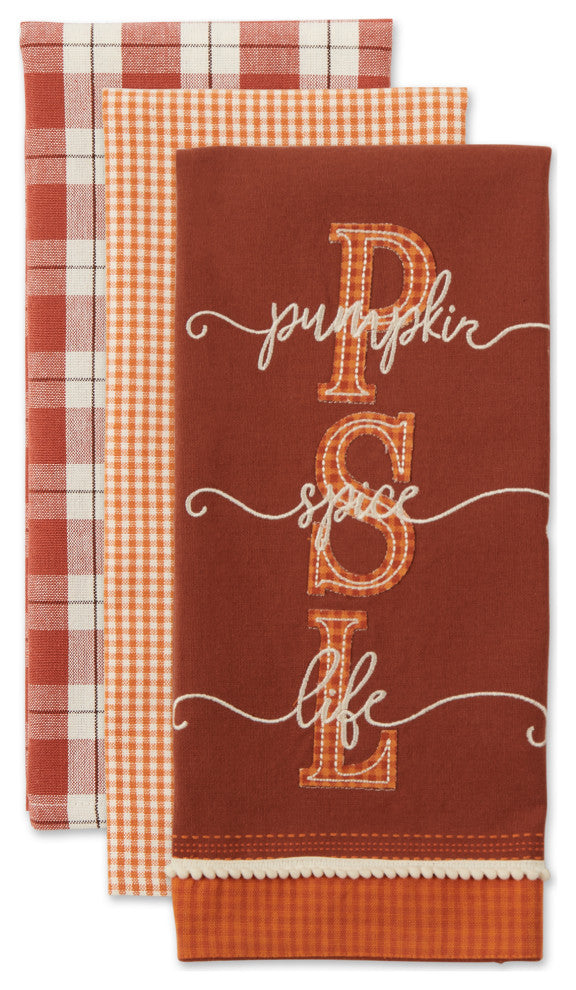 Assorted Pumpkin Spice Life Dishtowel (Set of 3)